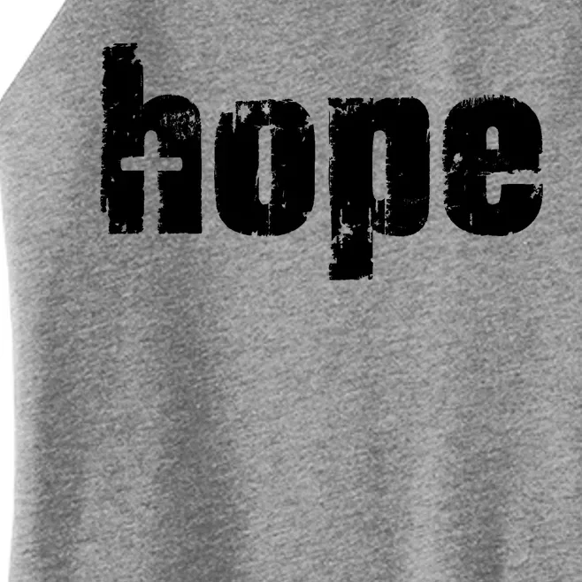 Hope Cross Christianity Women’s Perfect Tri Rocker Tank