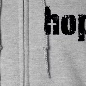 Hope Cross Christianity Full Zip Hoodie