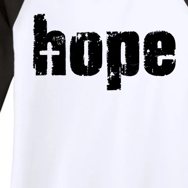 Hope Cross Christianity Women's Tri-Blend 3/4-Sleeve Raglan Shirt