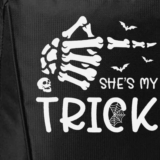 Halloween Costume Couples SheS My Trick Skeleton Hand City Backpack