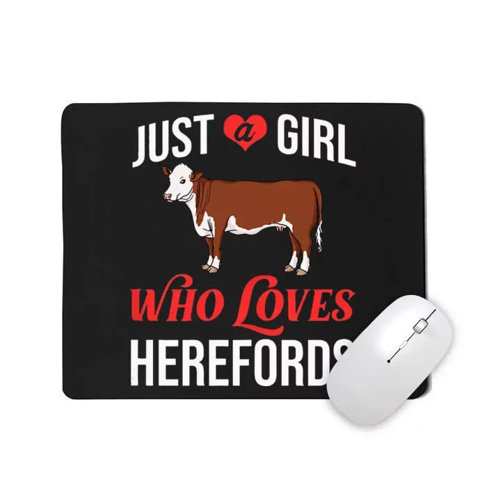 Hereford Cattle Cow Bull Beef Farm Mousepad