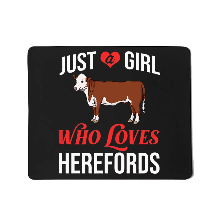 Hereford Cattle Cow Bull Beef Farm Mousepad