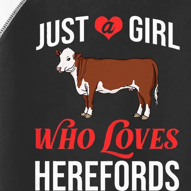 Hereford Cattle Cow Bull Beef Farm Toddler Fine Jersey T-Shirt