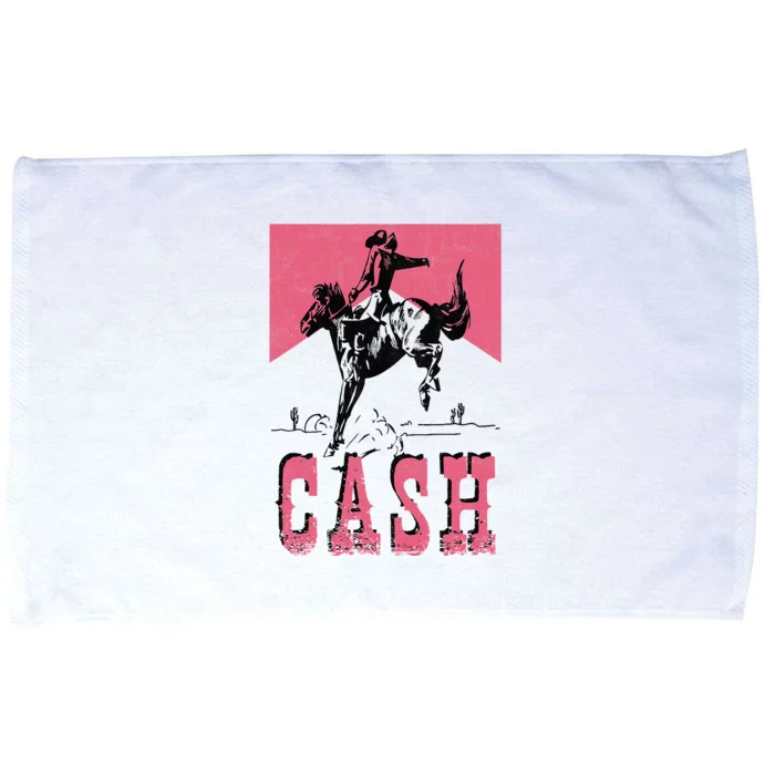 Howdy Cash Cowboy 90s Personalized Cash Country Outlaw Lover Microfiber Hand Towel