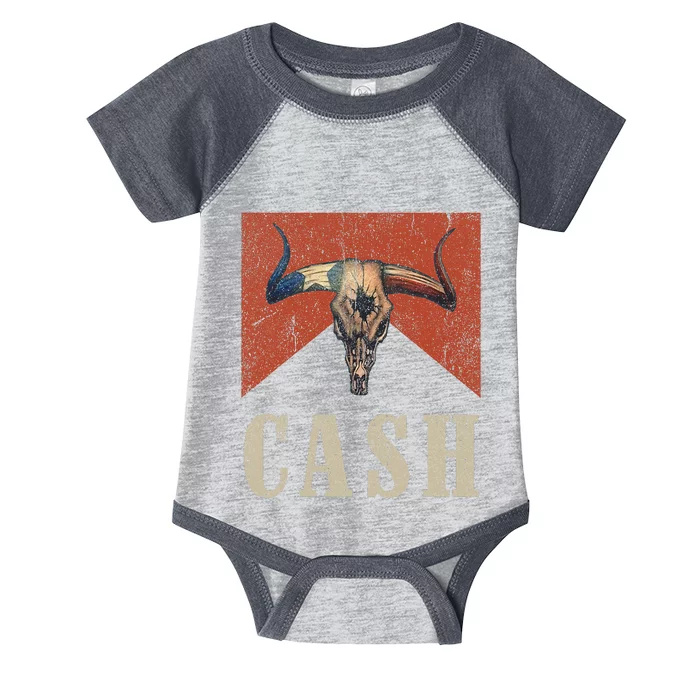 Howdy Cash Cowboy 90s Personalized Team Cash Family Outlaw Infant Baby Jersey Bodysuit