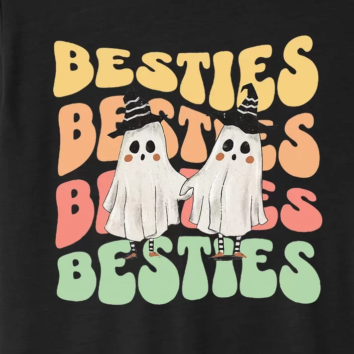 Halloween Couples Costume For Best Friends Besties Ghosts ChromaSoft Performance T-Shirt