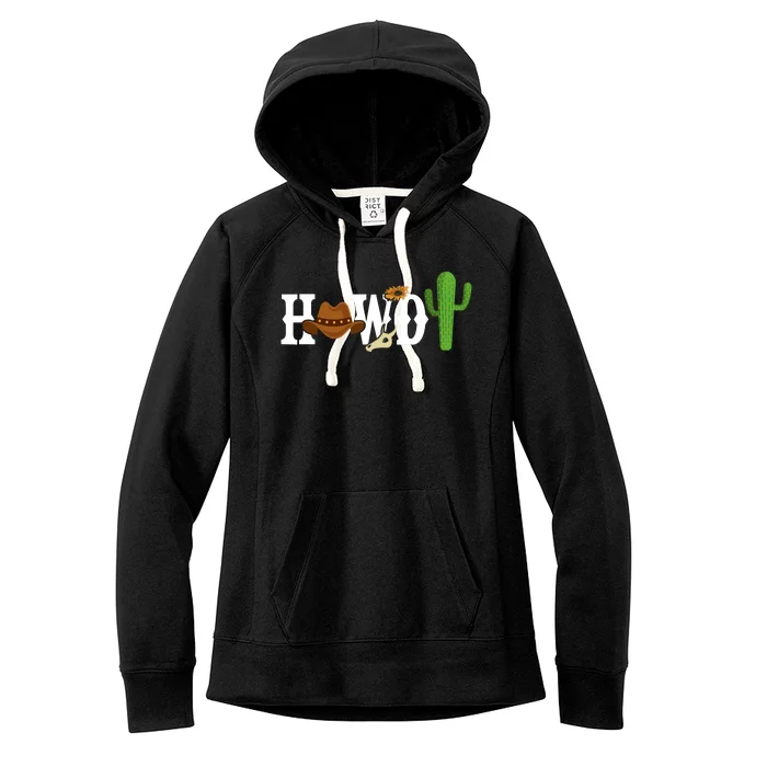 Howdy Cactus Country Women's Fleece Hoodie