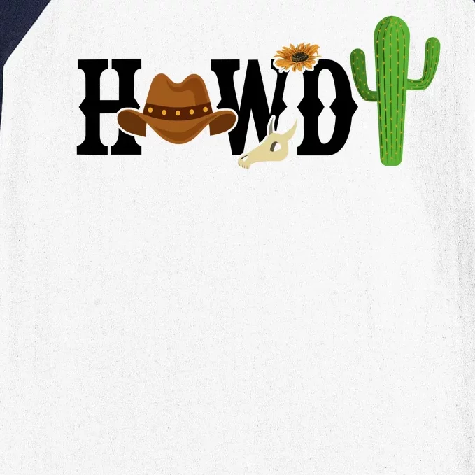 Howdy Cactus Country Baseball Sleeve Shirt