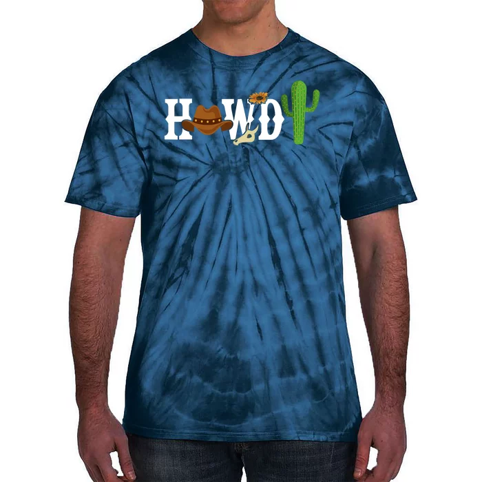 Howdy Cactus Country Tie-Dye T-Shirt