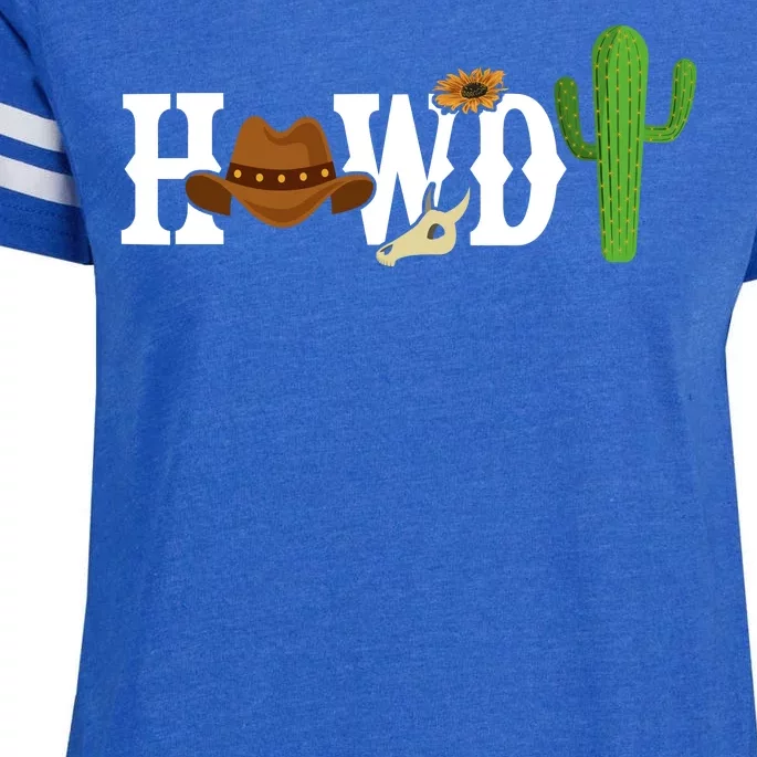 Howdy Cactus Country Enza Ladies Jersey Football T-Shirt