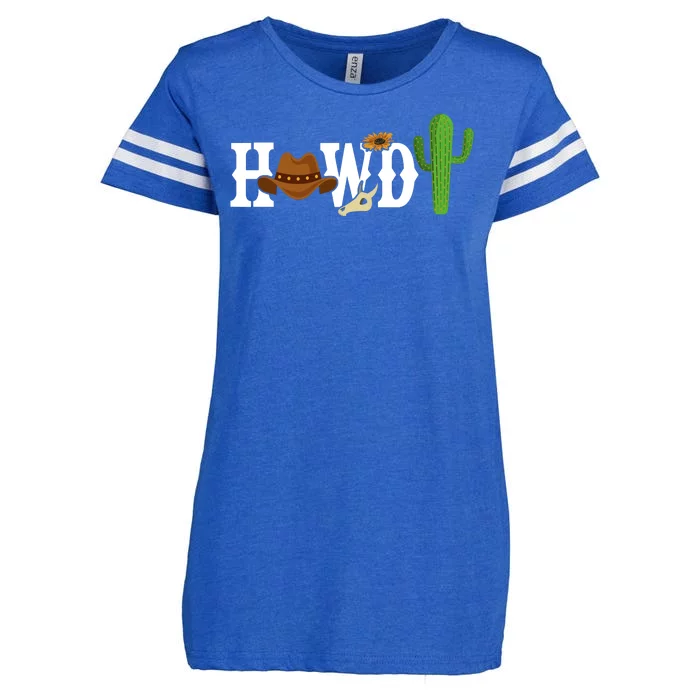 Howdy Cactus Country Enza Ladies Jersey Football T-Shirt