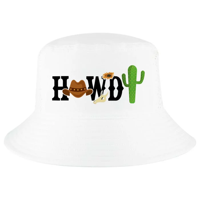 Howdy Cactus Country Cool Comfort Performance Bucket Hat