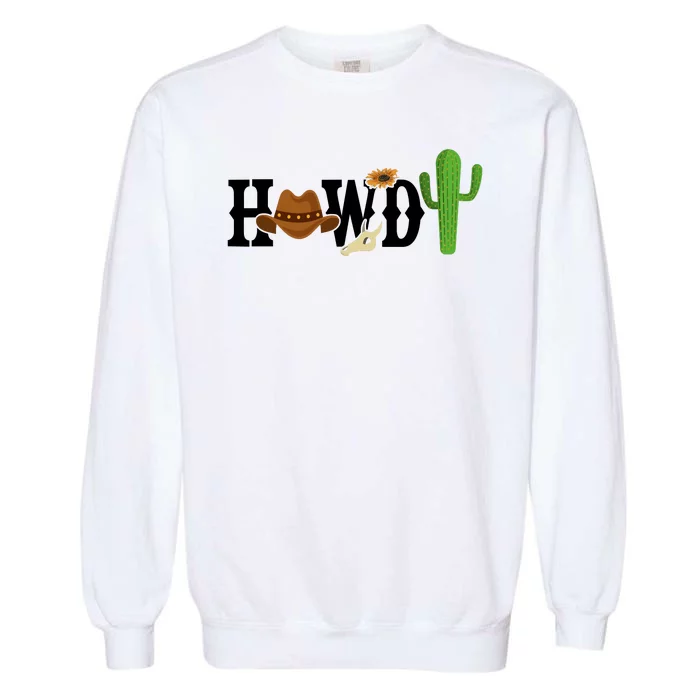 Howdy Cactus Country Garment-Dyed Sweatshirt