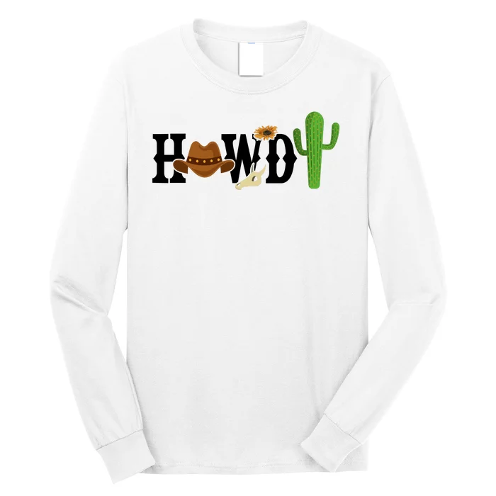 Howdy Cactus Country Long Sleeve Shirt