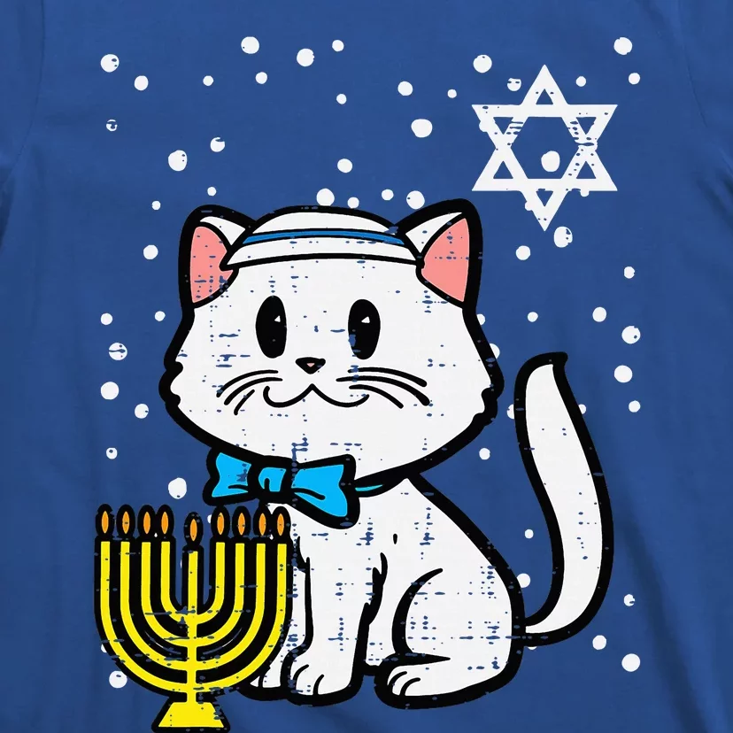 Hanukkah Cat Cute Chanukah Jewish T-Shirt