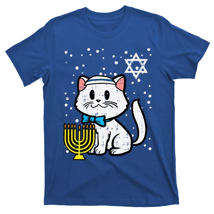 Hanukkah Cat Cute Chanukah Jewish T-Shirt