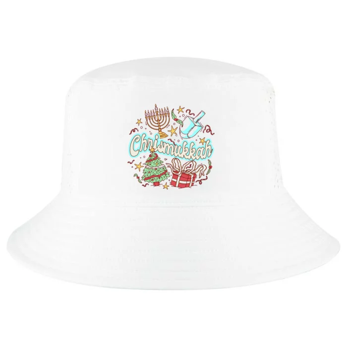 Hanukkah & Christmas Chrismukkah Funny Tree Presents Cool Comfort Performance Bucket Hat