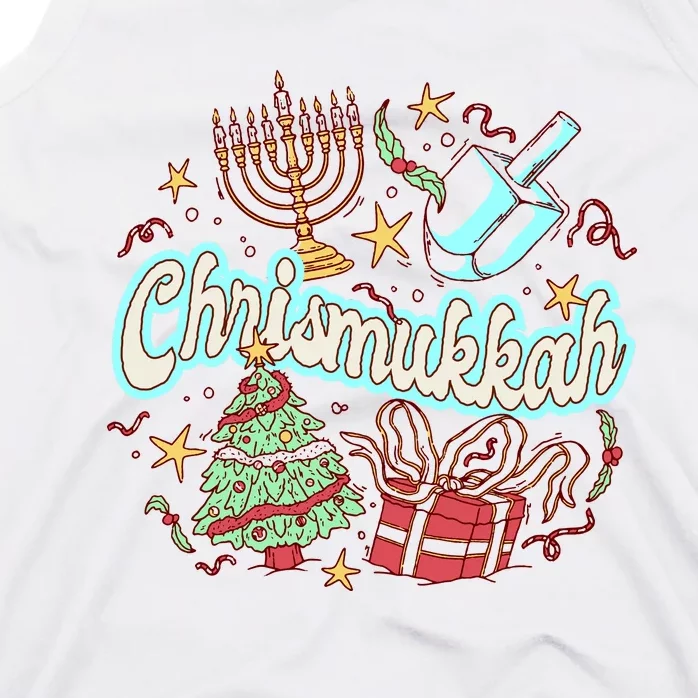 Hanukkah & Christmas Chrismukkah Funny Tree Presents Tank Top