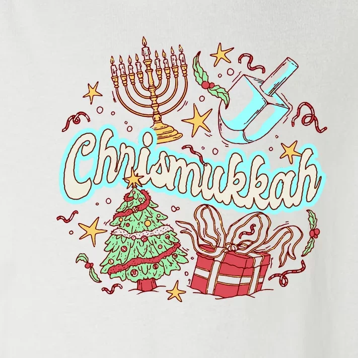 Hanukkah & Christmas Chrismukkah Funny Tree Presents Toddler Long Sleeve Shirt