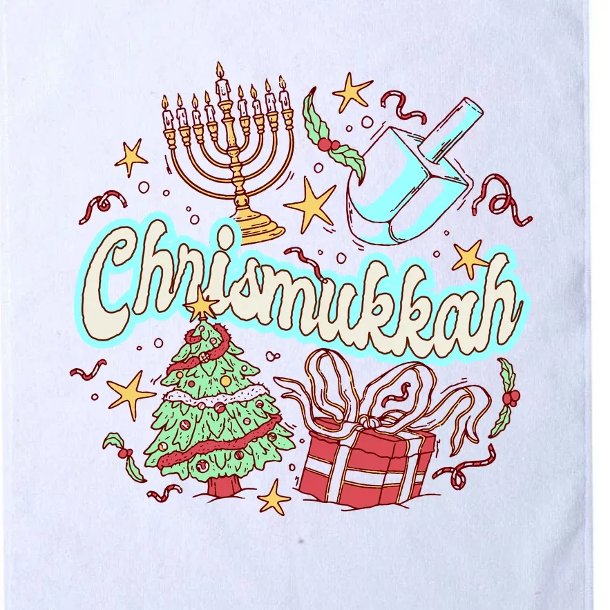 Hanukkah & Christmas Chrismukkah Funny Tree Presents Platinum Collection Golf Towel