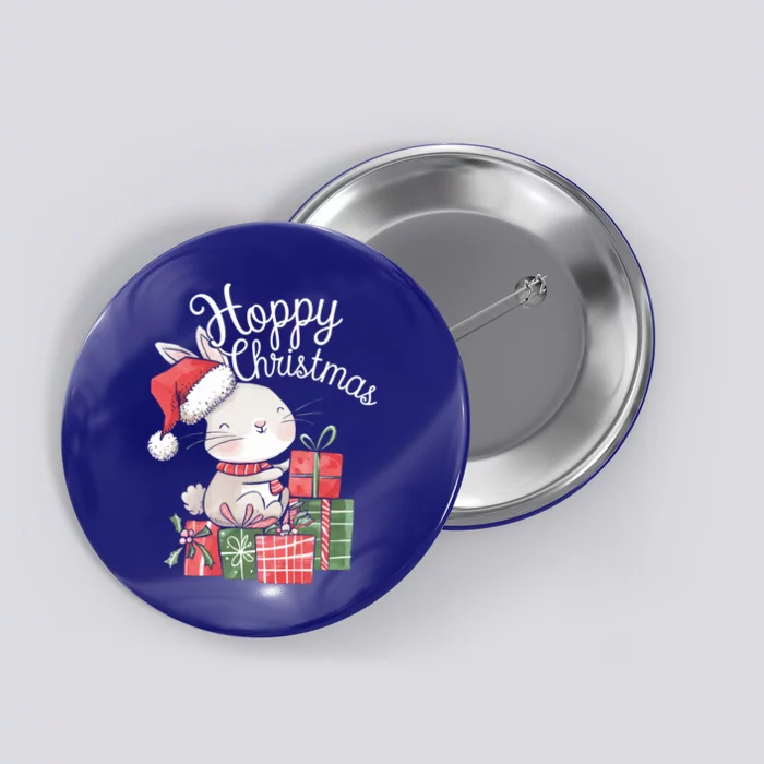 Hoppy Christmas Cute Rabbit Little Santa New Year Festival Gift Button