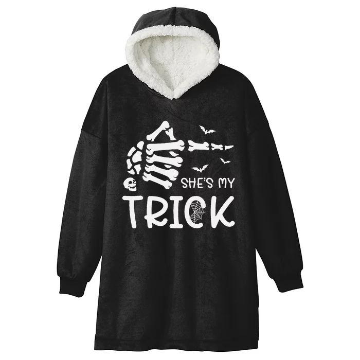 Halloween Costume Couples SheS My Trick Skeleton Hand Hooded Wearable Blanket