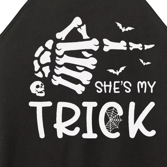 Halloween Costume Couples SheS My Trick Skeleton Hand Women’s Perfect Tri Rocker Tank