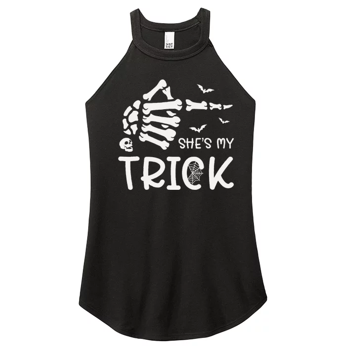 Halloween Costume Couples SheS My Trick Skeleton Hand Women’s Perfect Tri Rocker Tank