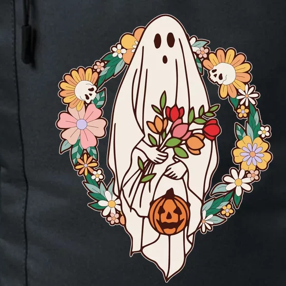 Halloween Creepy Cute Boho Flower Ghost Daily Commute Backpack