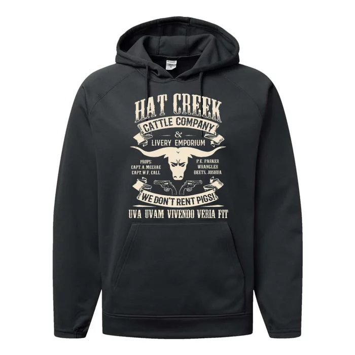 Hat Creek Cattle Company Funny Tee Performance Fleece Hoodie