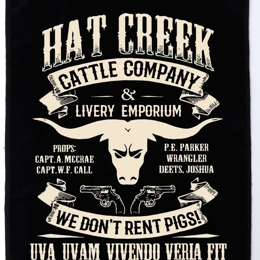 Hat Creek Cattle Company Funny Tee Platinum Collection Golf Towel