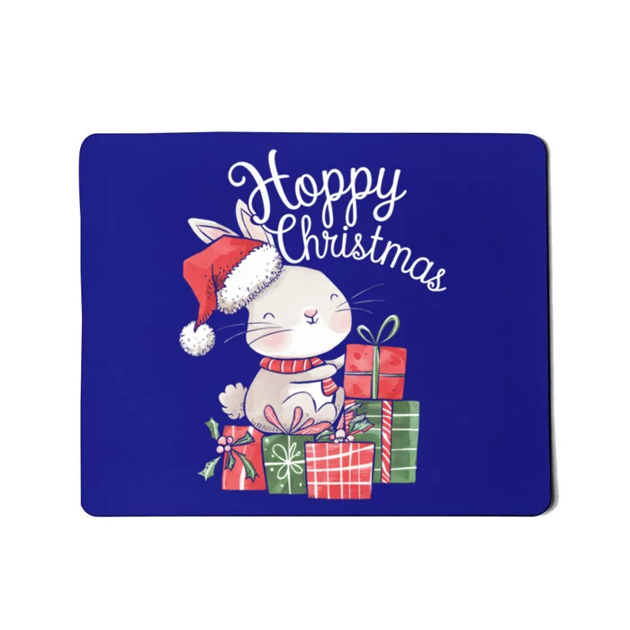 Hoppy Christmas Cute Rabbit Little Santa New Year Festival Gift Mousepad