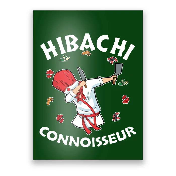 Hibachi Chef Costume Hibachi Connoisseur Japanese Hibachi Poster