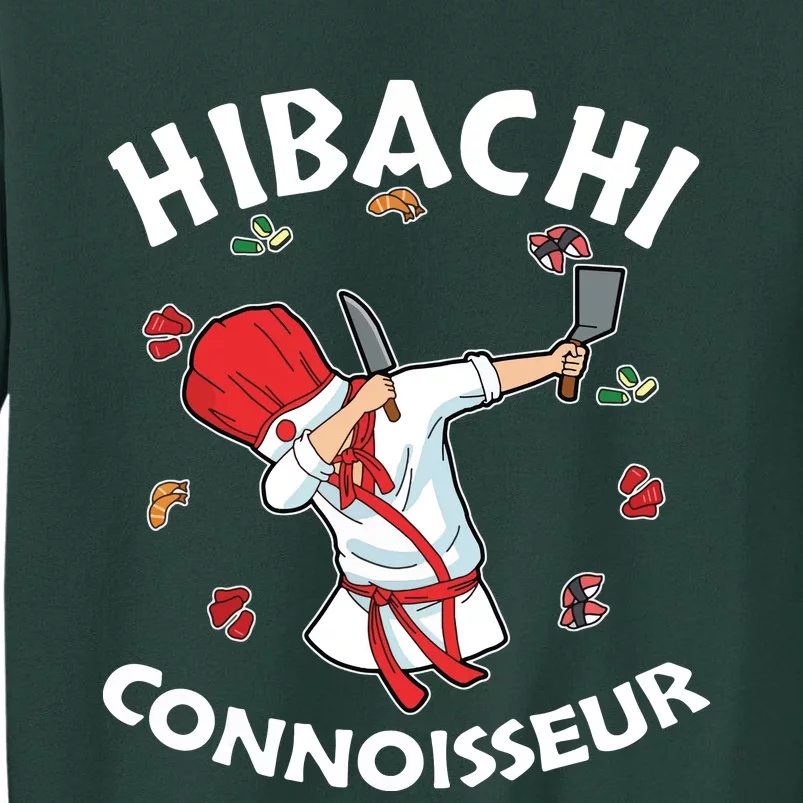 Hibachi Chef Costume Hibachi Connoisseur Japanese Hibachi Tall Sweatshirt