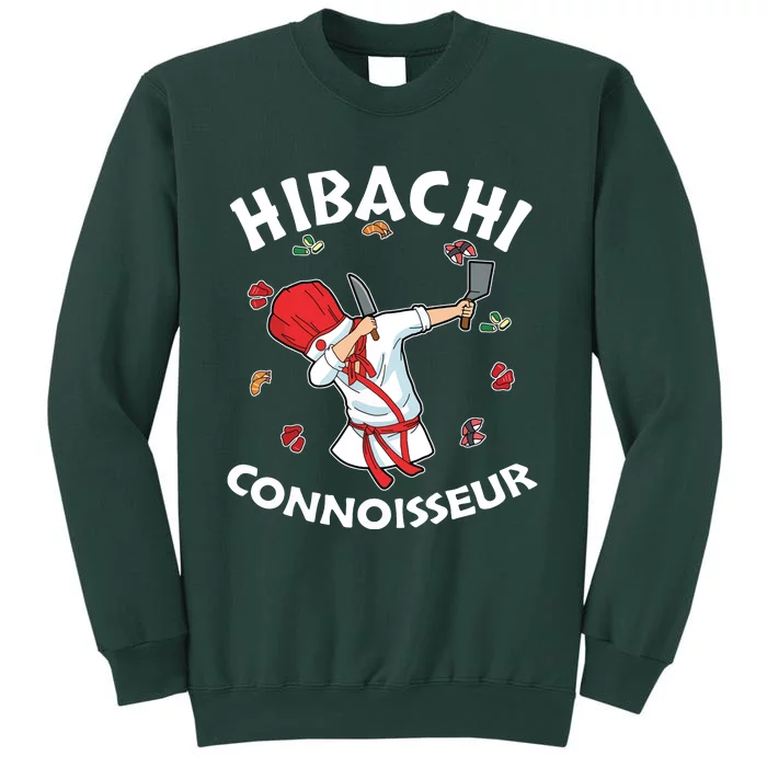 Hibachi Chef Costume Hibachi Connoisseur Japanese Hibachi Tall Sweatshirt