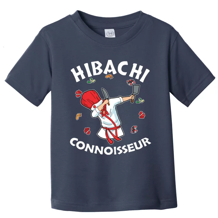 Hibachi Chef Costume Hibachi Connoisseur Japanese Hibachi Toddler T-Shirt