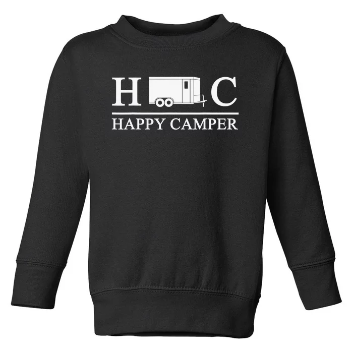 Happy Camper Camping Trailer Toddler Sweatshirt