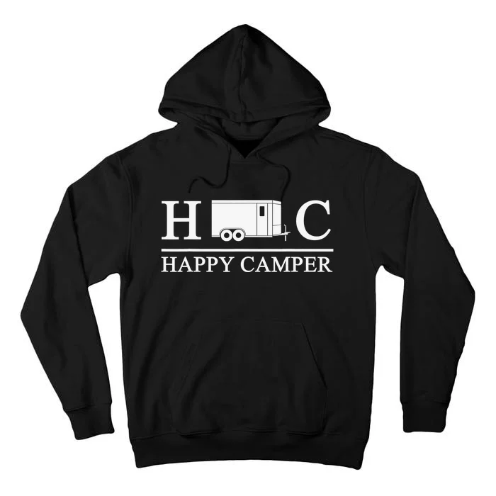 Happy Camper Camping Trailer Tall Hoodie