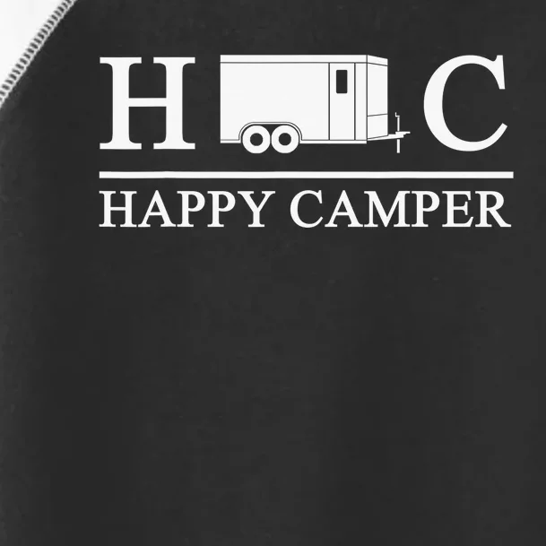 Happy Camper Camping Trailer Toddler Fine Jersey T-Shirt