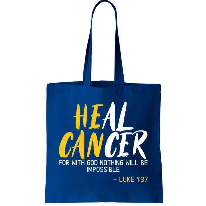 Heal Cancer Childhood Cancer Awareness Month Supporter Tote Bag