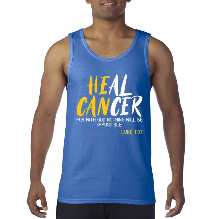 Heal Cancer Childhood Cancer Awareness Month Supporter Tank Top