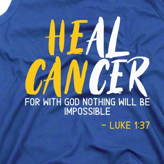 Heal Cancer Childhood Cancer Awareness Month Supporter Tank Top