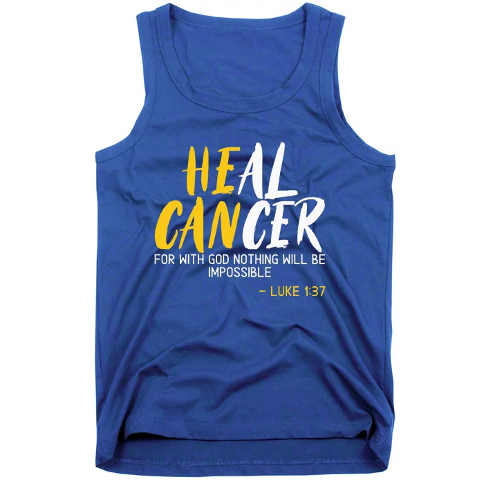 Heal Cancer Childhood Cancer Awareness Month Supporter Tank Top