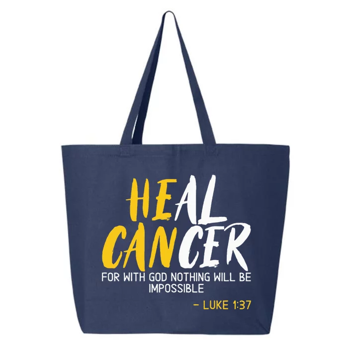 Heal Cancer Childhood Cancer Awareness Month Supporter 25L Jumbo Tote