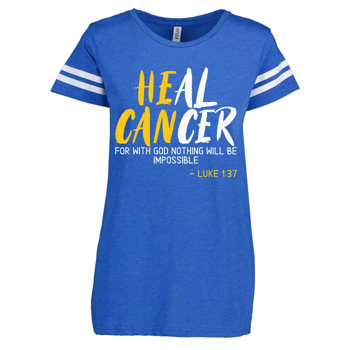 Heal Cancer Childhood Cancer Awareness Month Supporter Enza Ladies Jersey Football T-Shirt