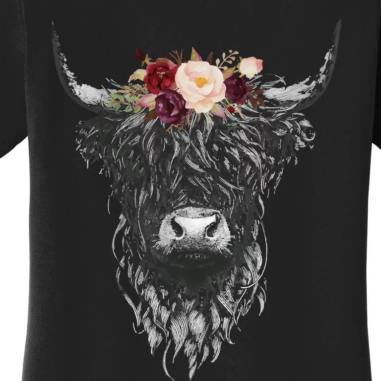 Highland Cow Country Western Women's T-Shirt