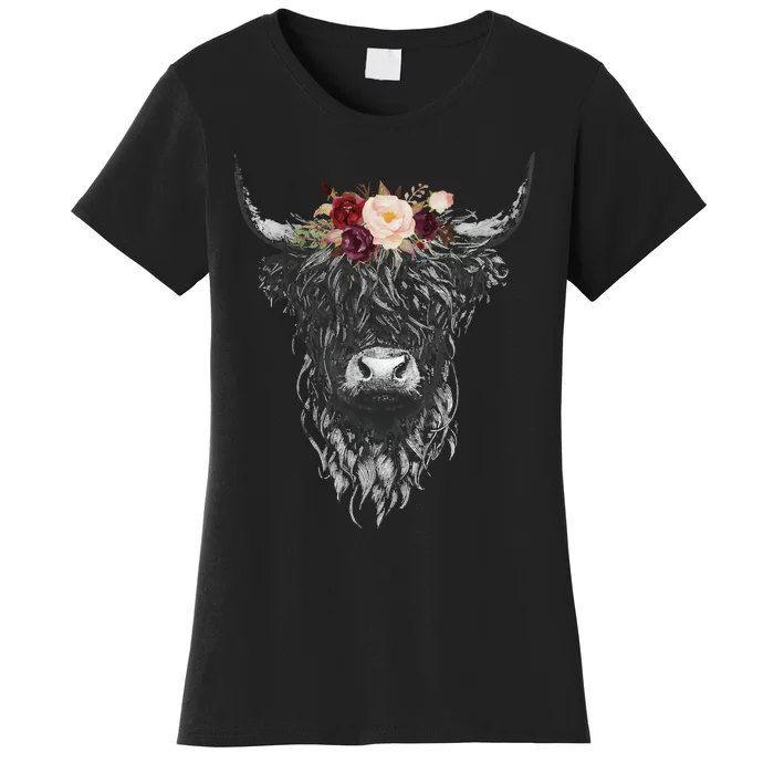 Highland Cow Country Western Women's T-Shirt