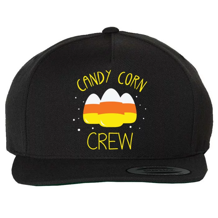 Halloween Candy Corn Squad Team Candy Corn Crew Halloween Wool Snapback Cap