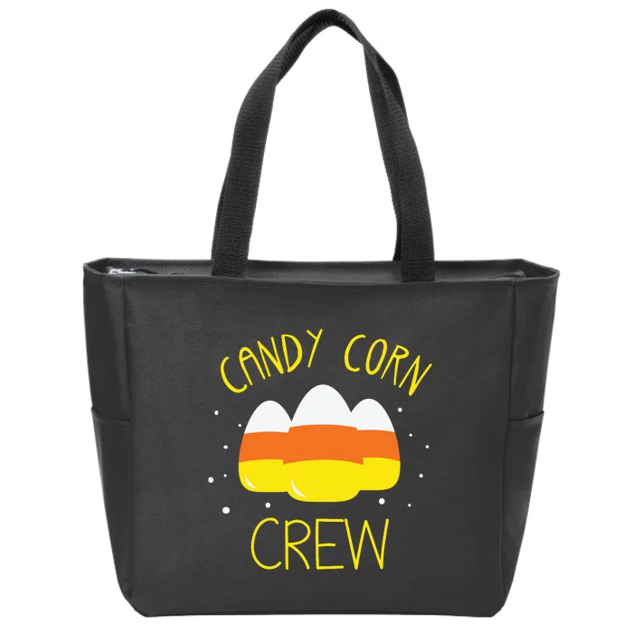 Halloween Candy Corn Squad Team Candy Corn Crew Halloween Zip Tote Bag