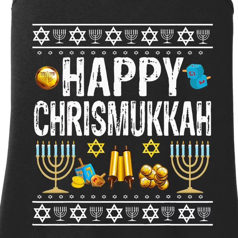 Happy Chrismukkah Challah Christian Holiday Jewish Gift Ladies Essential Tank